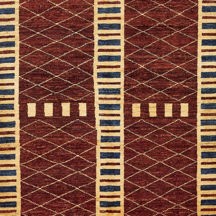 Abstract Dark Red Modern Rug, abs322