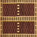 Square Abstract Brown Modern Rug, abs322brn