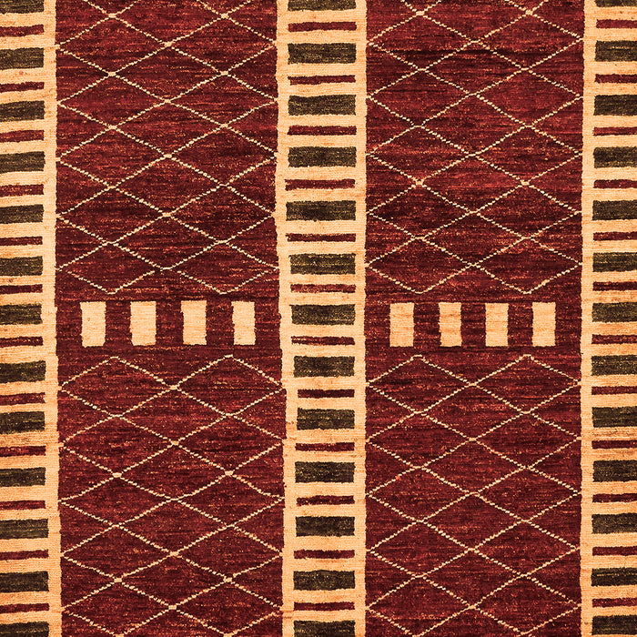 Machine Washable Abstract Orange Modern Area Rugs, wshabs322org