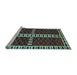 Sideview of Machine Washable Abstract Light Blue Modern Rug, wshabs322lblu