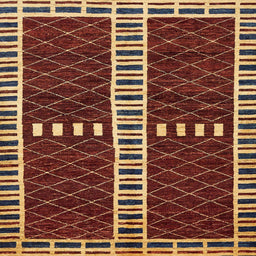 Square Machine Washable Abstract Dark Red Rug, wshabs322