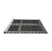 Sideview of Machine Washable Abstract Gray Modern Rug, wshabs322gry