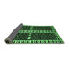 Sideview of Abstract Emerald Green Modern Rug, abs322emgrn