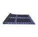 Sideview of Abstract Blue Modern Rug, abs322blu