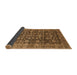 Sideview of Abstract Saddle Brown Oriental Rug, abs3230