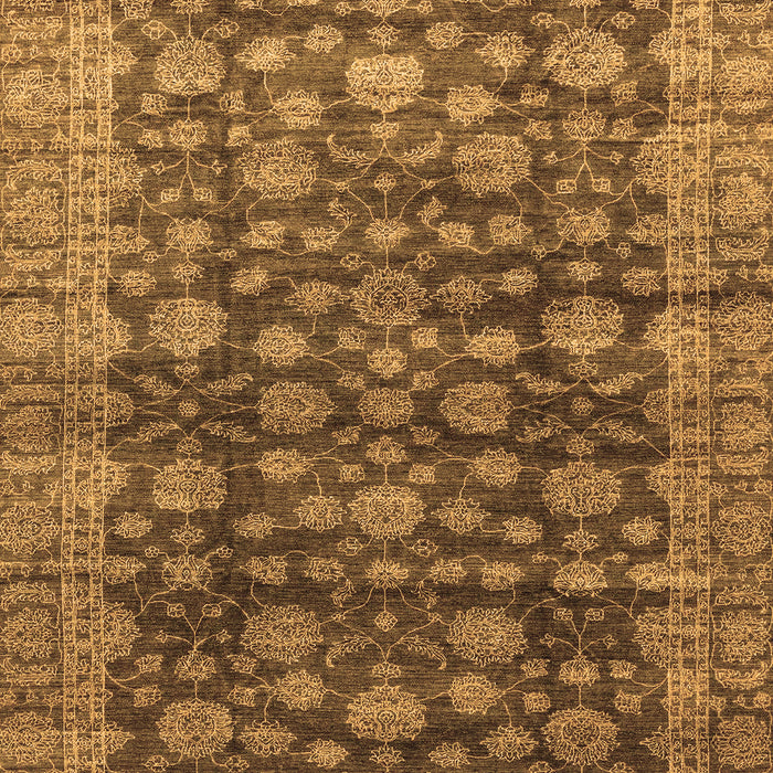 Machine Washable Oriental Brown Traditional Rug, wshabs3230brn
