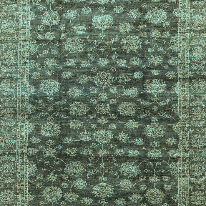 Machine Washable Oriental Light Blue Traditional Rug, wshabs3230lblu