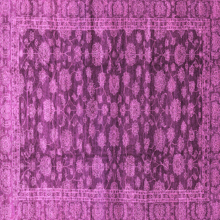 Square Oriental Purple Traditional Rug, abs3230pur