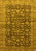 Machine Washable Oriental Yellow Traditional Rug, wshabs3230yw