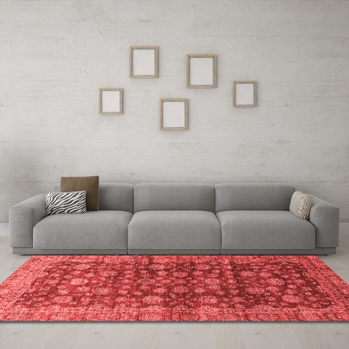 Traditional Red Washable Rugs
