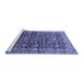 Sideview of Machine Washable Oriental Blue Traditional Rug, wshabs3230blu