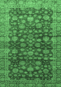 Oriental Emerald Green Traditional Rug, abs3230emgrn