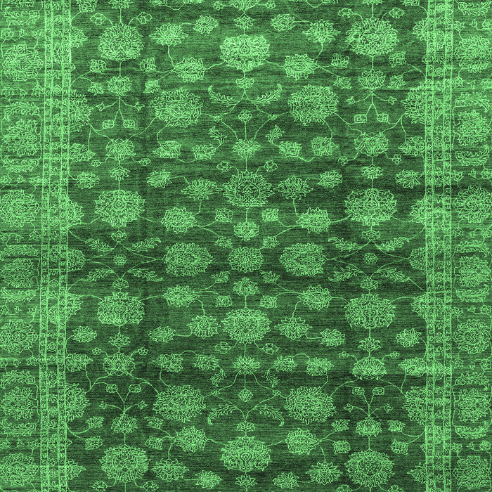 Oriental Emerald Green Traditional Rug, abs3230emgrn