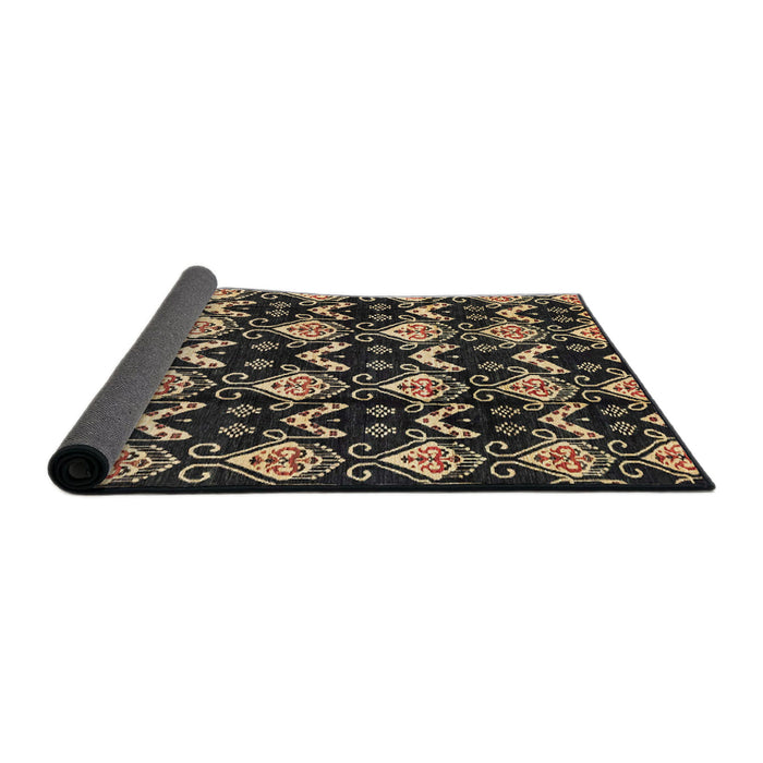 Sideview of Abstract Brown Modern Rug, abs3231