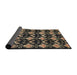 Sideview of Abstract Brown Modern Rug, abs3231