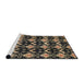 Sideview of Machine Washable Abstract Brown Rug, wshabs3231