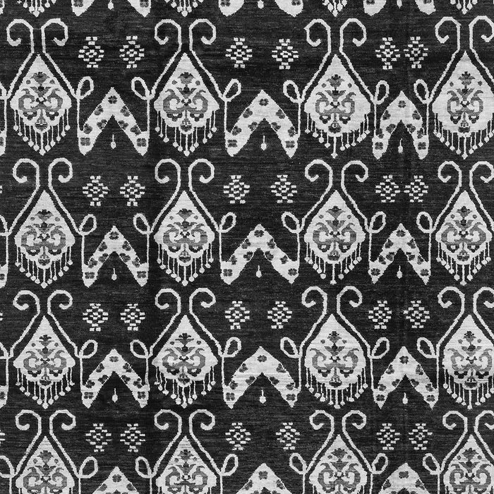 Machine Washable Abstract Gray Modern Rug, wshabs3231gry