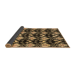 Sideview of Abstract Brown Modern Rug, abs3231brn