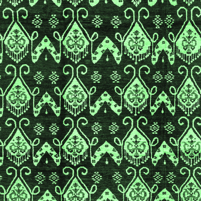 Machine Washable Abstract Emerald Green Modern Area Rugs, wshabs3231emgrn