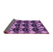 Sideview of Abstract Purple Modern Rug, abs3231pur