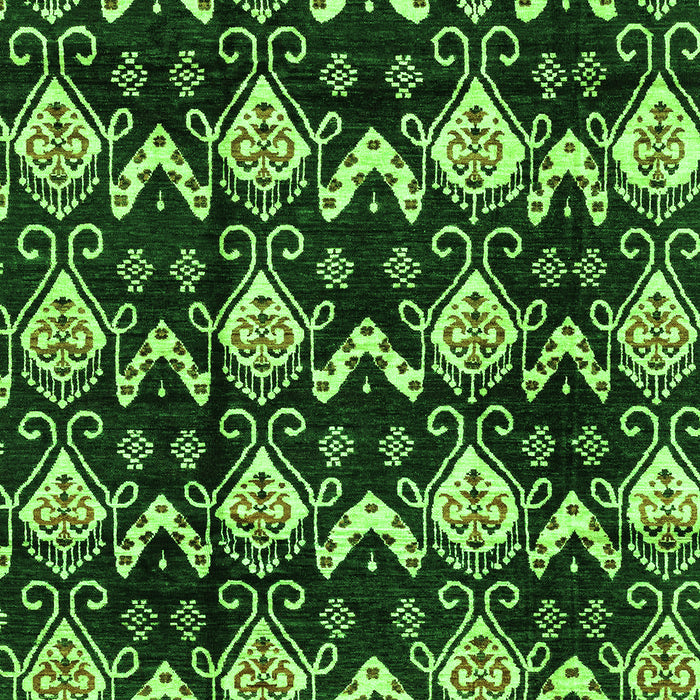 Machine Washable Abstract Green Modern Area Rugs, wshabs3231grn
