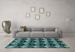 Machine Washable Abstract Light Blue Modern Rug in a Living Room, wshabs3231lblu