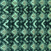 Square Abstract Turquoise Modern Rug, abs3231turq