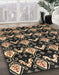 Machine Washable Abstract Brown Rug in a Family Room, wshabs3231