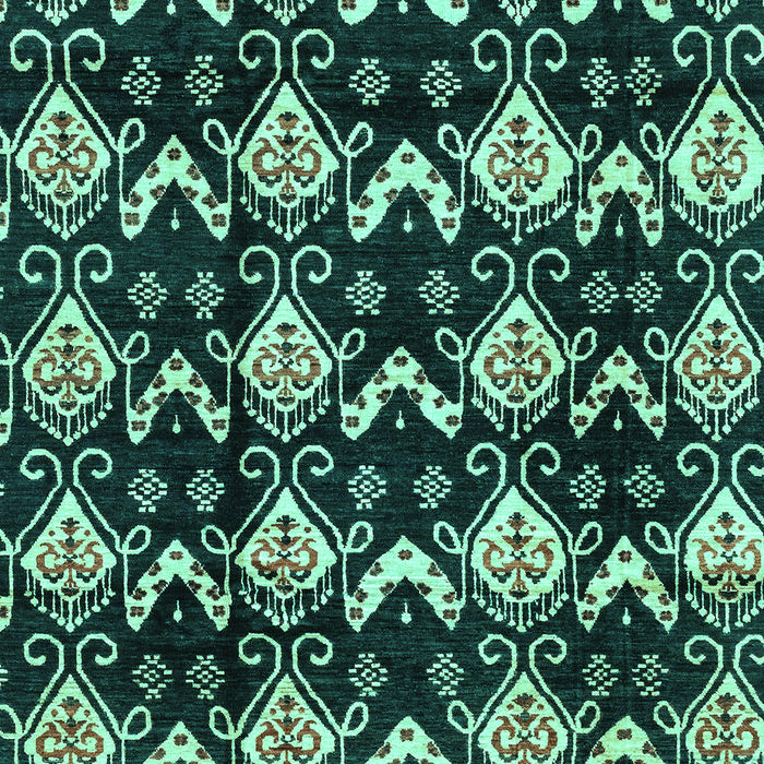 Machine Washable Abstract Turquoise Modern Area Rugs, wshabs3231turq