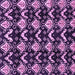 Square Machine Washable Abstract Purple Modern Area Rugs, wshabs3231pur