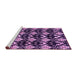 Sideview of Machine Washable Abstract Purple Modern Area Rugs, wshabs3231pur