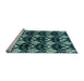 Sideview of Machine Washable Abstract Light Blue Modern Rug, wshabs3231lblu