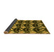 Sideview of Abstract Yellow Modern Rug, abs3231yw