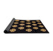 Sideview of Abstract Sienna Brown Modern Rug, abs3232