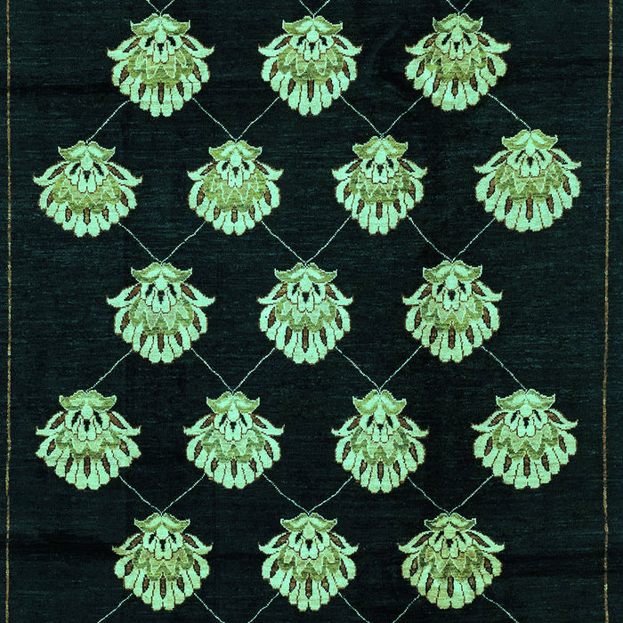 Abstract Turquoise Modern Rug, abs3232turq