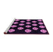 Sideview of Machine Washable Abstract Purple Modern Area Rugs, wshabs3232pur