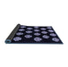 Sideview of Abstract Blue Modern Rug, abs3232blu