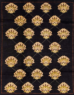 Abstract Sienna Brown Modern Rug, abs3232
