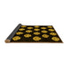 Sideview of Abstract Yellow Modern Rug, abs3232yw