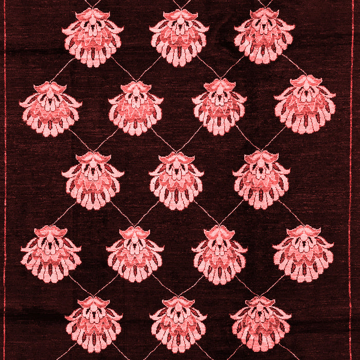 Machine Washable Abstract Red Modern Rug, wshabs3232red