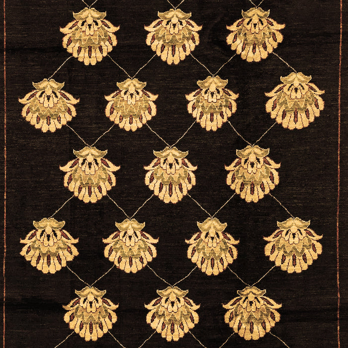 Abstract Brown Modern Rug, abs3232brn