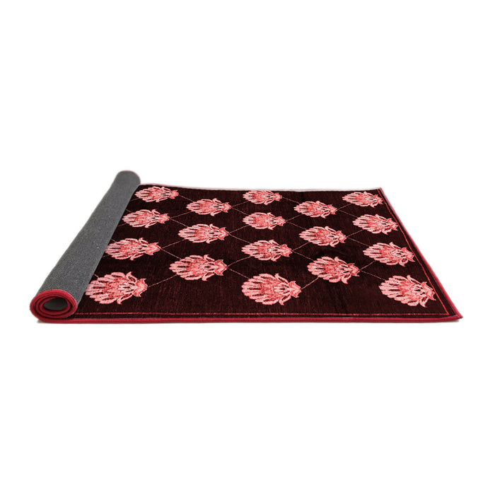 Abstract Red Modern Area Rugs