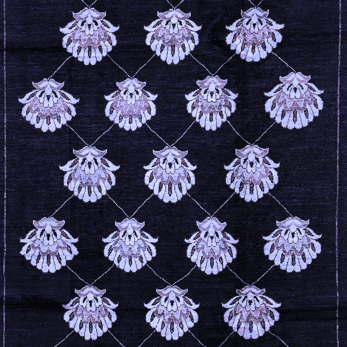 Abstract Blue Modern Rug, abs3232blu