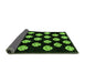 Sideview of Abstract Green Modern Rug, abs3232grn