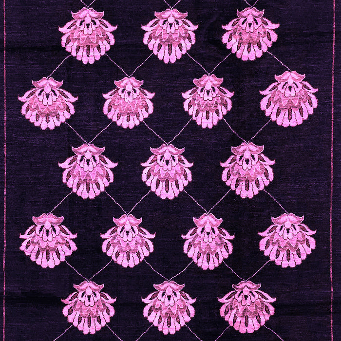 Machine Washable Abstract Purple Modern Area Rugs, wshabs3232pur