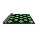 Sideview of Abstract Emerald Green Modern Rug, abs3232emgrn