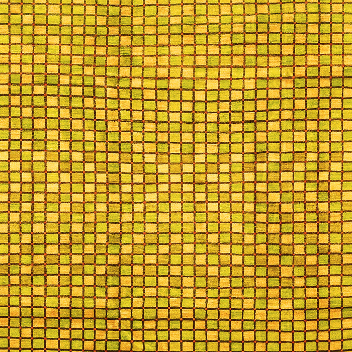 Machine Washable Abstract Yellow Modern Rug, wshabs3233yw
