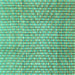 Square Abstract Turquoise Modern Rug, abs3233turq