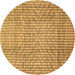 Round Machine Washable Abstract Brown Modern Rug, wshabs3233brn