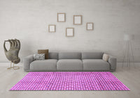 Machine Washable Abstract Purple Modern Rug, wshabs3233pur